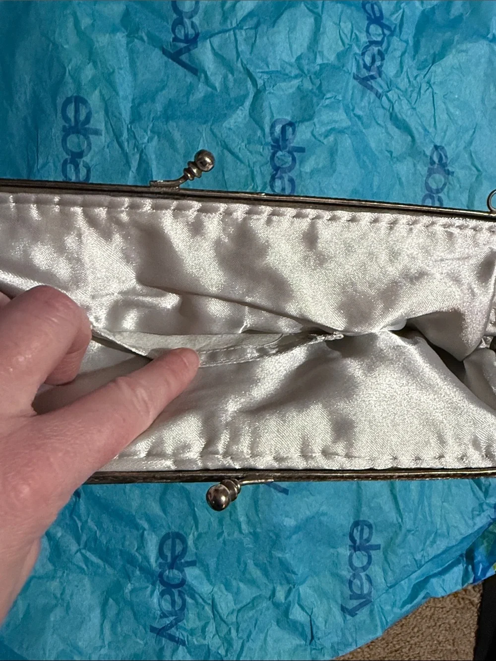 BlueSilver Sequin Beaded Evening Clutch by Katherine’s Collection at Silver Lake